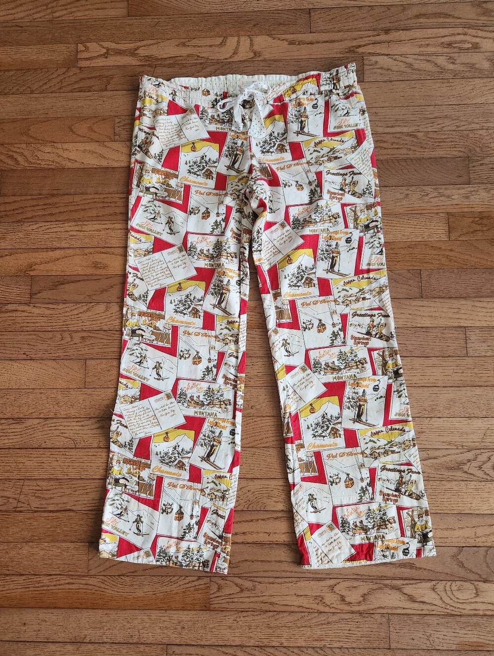 J. CREW Postcard Pajama Pants Size Small